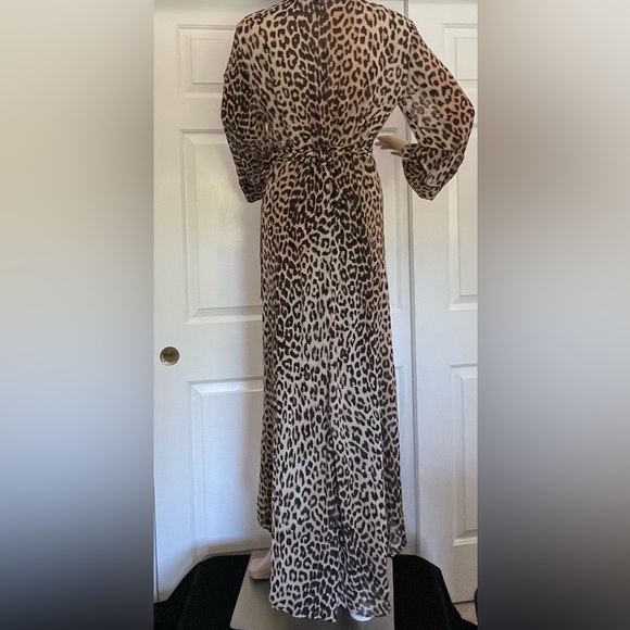 Gianni leopard print Georgette dress - Picture 11 of 16
